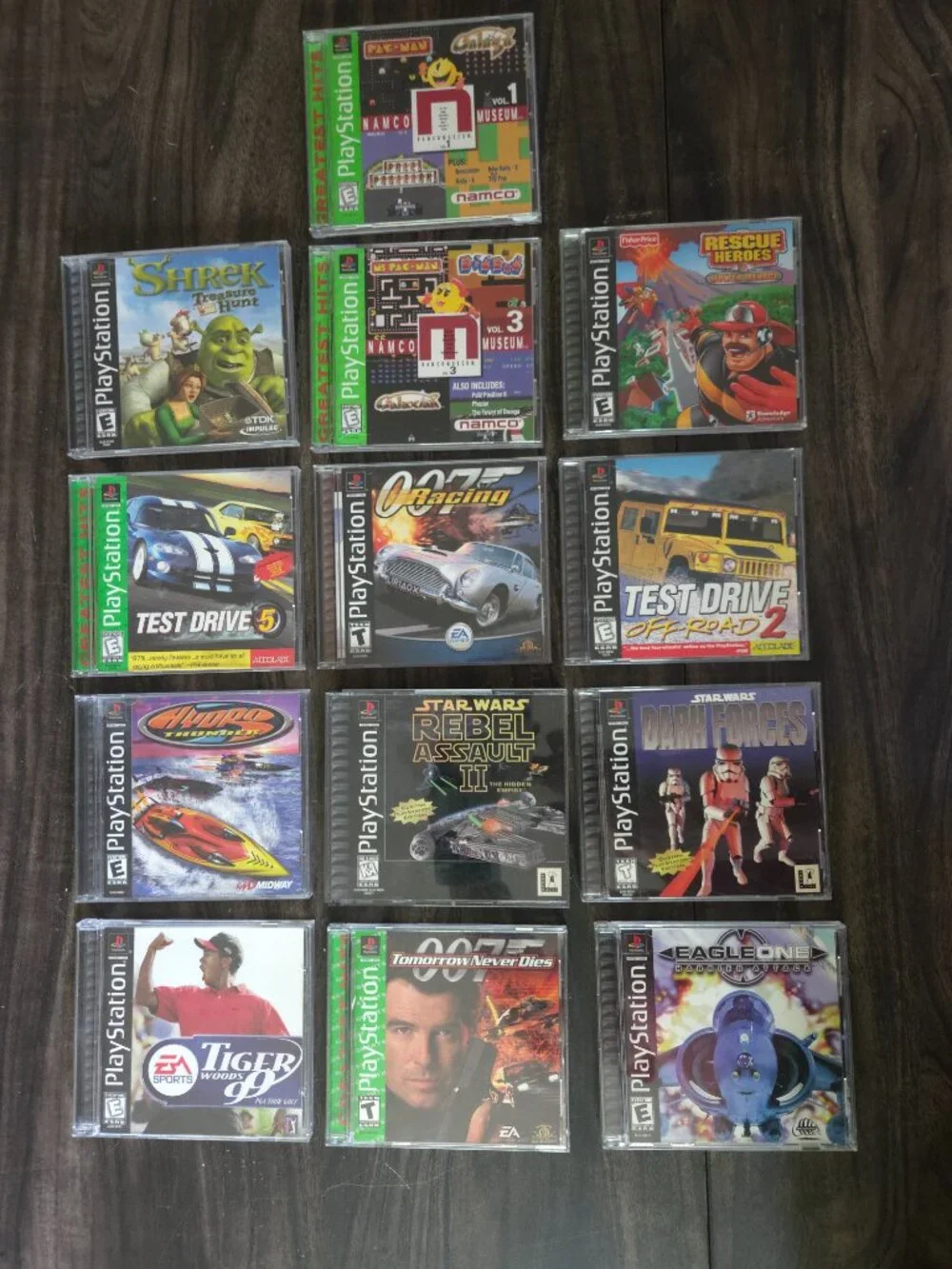 Vtg Sony PlayStation (SCPH-9001)|2 Memory Cards|Wired Controller|Cables|13 Games